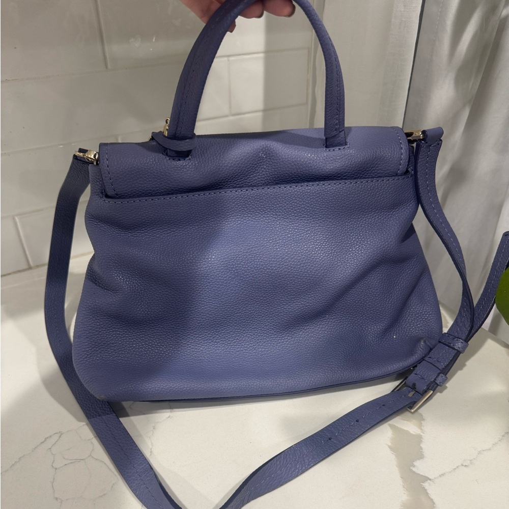 kate spade Lavender Blue Leather Top-Handle Satchel with Tassel - Picture 3 of 8